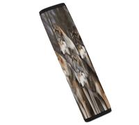Different Colored Wolves Car Seat Belt Cover Soft Comfortable Shoulder Seatbelt Pads Cover Seat Belt Pad for Suitable for Car Interior Accessorie