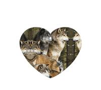 Different Colored Wolves Printing 10 Pcs Car Air Freshener Hanging Sheets Scented Hanging Sheets With Rope For Home