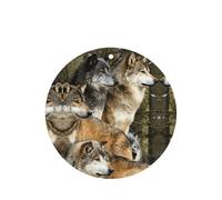 Different Colored Wolves Printing 10 Pcs Car Air Freshener Hanging Sheets Scented Hanging Sheets With Rope For Home