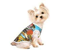 Different Construction Site Vehicles for Dog Shirts Elastic Soft Dog T-Shirts Breathable Pet Clothes Pet Apparel Tee Shirt for Puppy Kitty Cats Small Medium Dogs