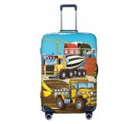 Different Construction Site Vehicles Travel Luggage Covers - Elasticity Suitcase Covers Protector for Luggage 18-32 Inch