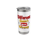 Different Doesnt Mean Wrong Neurodiversity Awareness Stainless Steel Insulated Tumbler