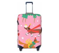 Different Dogs Christmas Travel Luggage Covers - Elasticity Suitcase Covers Protector for Luggage 18-32 Inch