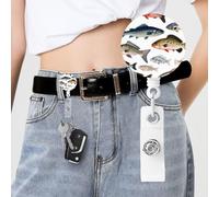 Different Fish Badge Reels Retractable with Clip and Keychain Funny Cute Badge Clips Id Card Badge Holder for Office Worker Doctor Nurse