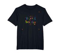Different is Beautiful: Colorful Diversity Celebration T-Shirt, Men's Big and Tall, Black, 2X Tall