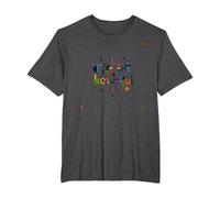 Different is Beautiful: Colorful Diversity Celebration T-Shirt, Men's Big and Tall, Dark Heather Grey, 5X Tall