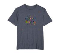 Different is Beautiful: Colorful Diversity Celebration T-Shirt, Men's Big and Tall, Heather Blue, 2X Tall