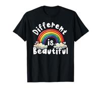 Different Is Beautiful Rainbow Inclusivity T-Shirt