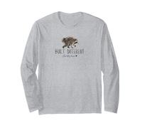 Different is Beautiful | Viral Meme Raccoon Team Jimothy Long Sleeve T-Shirt
