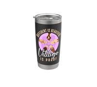 Different is Beautiful Vitiligo is Proof Message Stainless Steel Insulated Tumbler