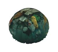 Different jellyfish Double Layer Shower Cap with Comfort Skin Friendly Design for Hair Protection During Bathing