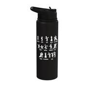 Different Kinds of Dances Dance Instructors Dancer Dancing Stainless Steel Insulated Water Bottle