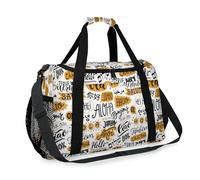 Different Languages Hello Pattern Travel Duffel Bag for Girls Boys Women Men Weekend Overnight Bag Shoulder Tote Luggage Handbag for Travel Sports Gym
