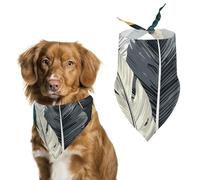 Different Leaves Pet Scarf Adjustable Pet Accessories Triangular Scarf Washable Floral Print Puppy Bib Bandana Stylish Comfortable Cat Scarves for Holiday Scarfs