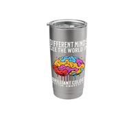 Different Minds Autism Awareness Kids Boys Support Gifts Stainless Steel Insulated Tumbler
