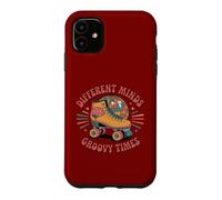 Different Minds Groovy Times Retro Roller Skate ADHD Autism Case for iPhone 11