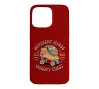 Different Minds Groovy Times Retro Roller Skate ADHD Autism Case for iPhone 15 Pro Max