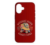 Different Minds Groovy Times Retro Roller Skate ADHD Autism Case for iPhone 16