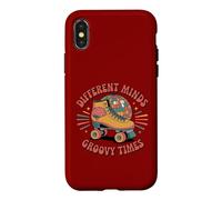 Different Minds Groovy Times Retro Roller Skate ADHD Autism Case for iPhone X/XS
