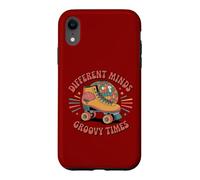 Different Minds Groovy Times Retro Roller Skate ADHD Autism Case for iPhone XR