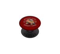 Different Minds Groovy Times Retro Roller Skate ADHD Autism PopSockets Adhesive PopGrip