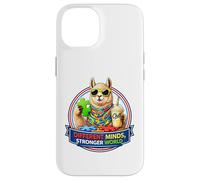 Different Minds Stronger World, Llama With Milkshake, ADHD Case for iPhone 14