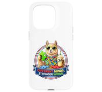 Different Minds Stronger World, Llama With Milkshake, ADHD Case for iPhone 15 Pro