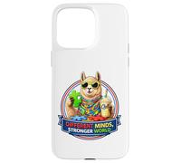 Different Minds Stronger World, Llama With Milkshake, ADHD Case for iPhone 15 Pro Max