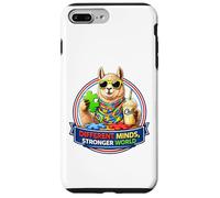 Different Minds Stronger World, Llama With Milkshake, ADHD Case for iPhone 7 Plus/8 Plus