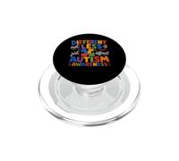 Different Not Less Autism Awareness Retro Colorful PopSockets PopGrip for MagSafe