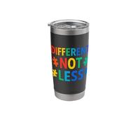Different Not Less Bold Puzzle Inclusion Autism Awareness Stainless Steel Insulated Tumbler