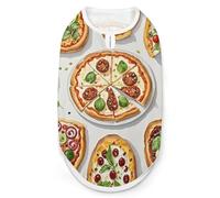 Different Pizzas Dog Shirt Quick Dry Breathable Pet T-Shirt Soft Stretchy Sleeveless Vest Dog Apparel XL