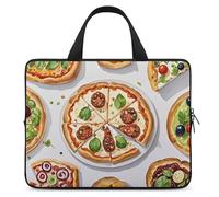 Different Pizzas Laptop Bag Durable Laptop Sleeve Water-Resistant Notebook Bag for Computer Or Tablet
