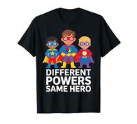 Different Powers Same Hero Autism Awareness Superheroes T-Shirt