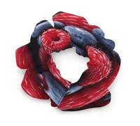 Different Raspberries Satin Scrunchies Fluffy Hair Ties Soft Jumbo Scrunchy Large Thick Elastic Hair Bands Cute Satin Hair Scrunchies Ideal Gift for Women Hair Accessories Decor