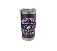 Different Signals Same Love Neurodiverse and Proud Autism Stainless Steel Insulated Tumbler
