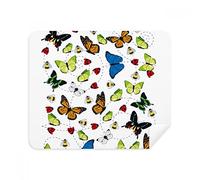 Different Sizes of Flying Butterfly Phone Screen Cleaner Glasses Cleaning Cloth 2pcs Suede Fabric