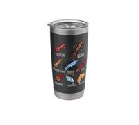 Different Type of Squid Breed Collection,Cute Squid Lovers Stainless Steel Insulated Tumbler