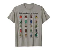 Different Types of Beetles Bug Chart Toddler Boys Kids Girls T-Shirt