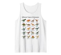 Different Types of Dinosaurs Educational Dino Tank Top