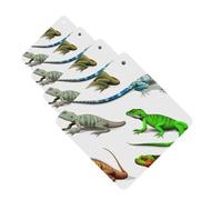 Different Types of Lizard Car Air Freshener Cards for Women Men 4 Pack Cute Car Accessories Long Lasting Scent Car Diffuser Hanging Auto Aromatherapy Tablets Car Fresheners Gifts