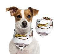 Different Types of Lizard Dog Bandanas,Summer Bandanas for Dogs Washable Adjustable Dog Triangle Scarf Bibs Cute Pet Bibs for Medium Large Dogs Puppy and Cats Large