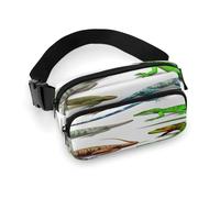 Different Types of Lizard Fanny Pack Belt Bag with Adjustable Strap Fashion Waist Bag for Outdoor Sports Hiking