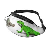 Different Types of Lizard Fanny Pack for Men Women, Waterproof Sports Waist Bag Fashion Belt Bag Crossbody Bags Hip Bum Bag with Adjustable Strap Large Sling Bag Purse for Travel Hiking