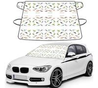 Different Types of Lizard Printed Car Windshield Cover, Waterproof Winter Snow Shield, Anti Frost Guard for Auto Glass