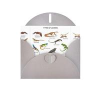 Different Types Of Lizard Printing Holiday Love Buckle Pearl Paper Bulk With Envelopes Greeting, Thinking Of You Cards 4 X 6inch