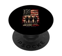 DIFFERENT WARS. SAME BLOOD. ONE OATH. Military Patriotism PopSockets Adhesive PopGrip