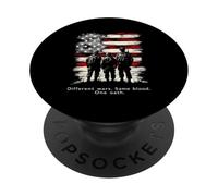Different Wars. Same Blood. One Oath. Patriotic Military PopSockets Adhesive PopGrip