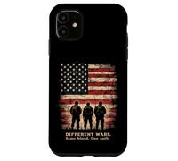 DIFFERENT WARS. Same Blood. One Oath. Patriotic Soldiers Case for iPhone 11