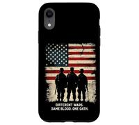 DIFFERENT WARS. SAME BLOOD. ONE OATH. Patriotic Soldiers Case for iPhone XR